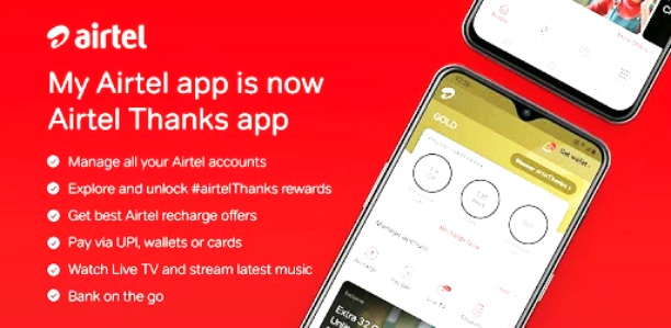 airtel thanks app recharge